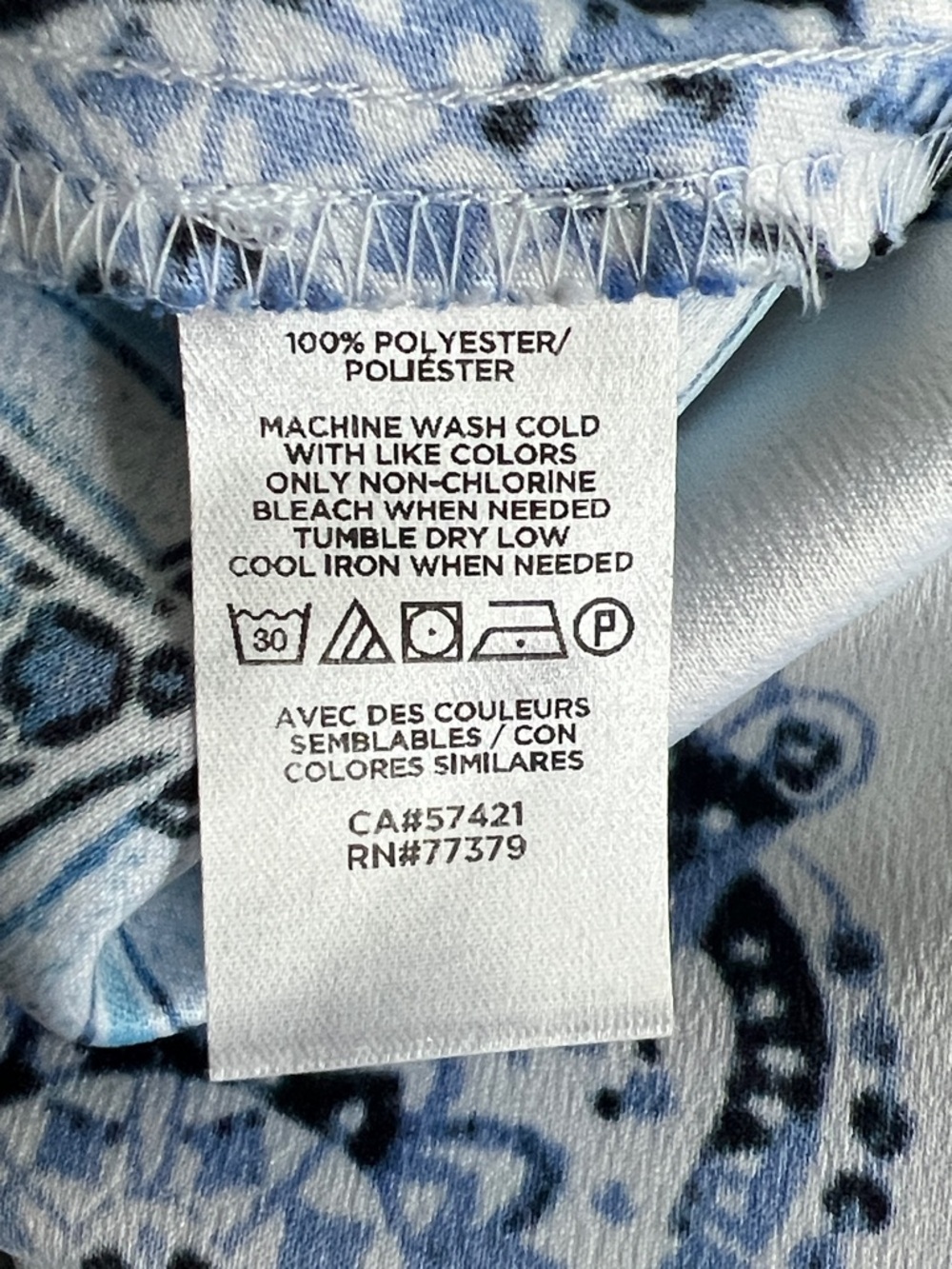Ann Taylor Factory Blue Tile Motif Dress - Picture 8 of 10